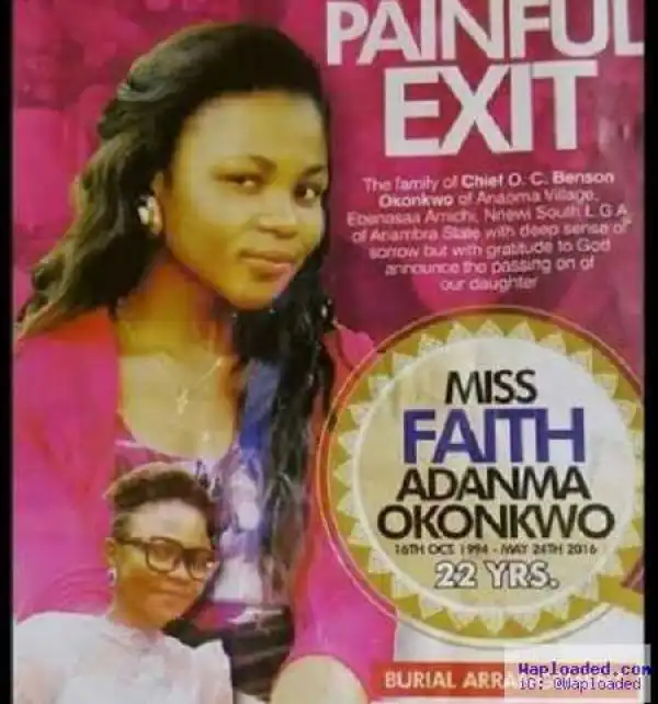 How Sad! Female Student of IMT, Enugu Dies After Being Bitten By Snake Inside School Hostel (Photo)